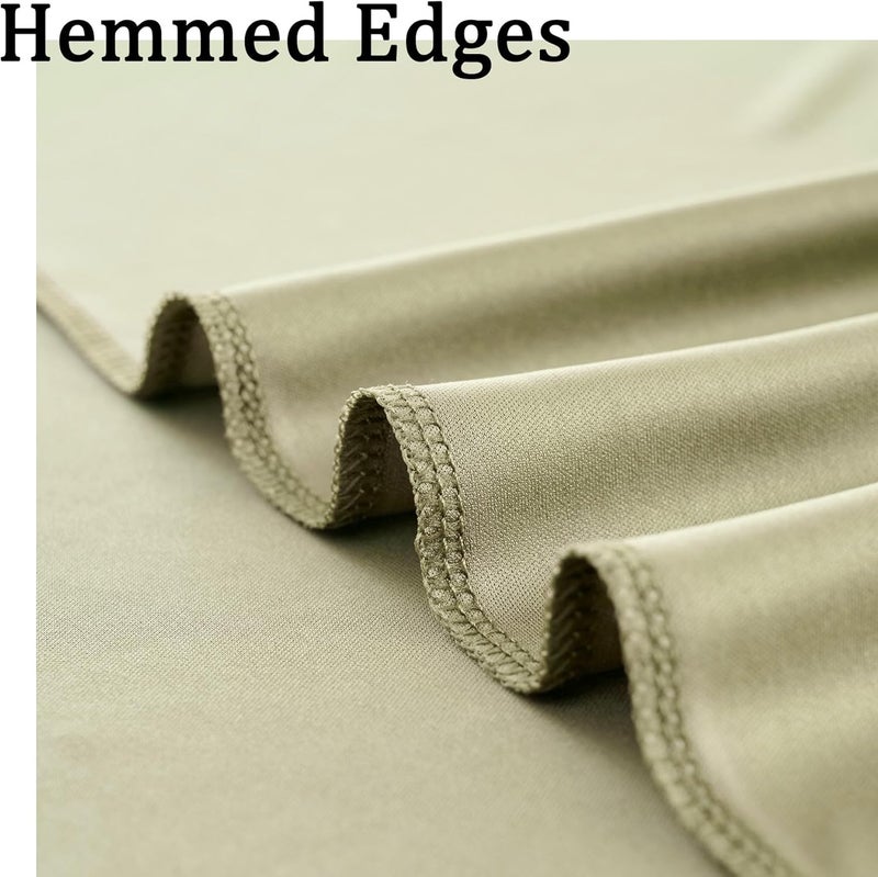 NSSONBEN 10ft x 10ft Wrinkle Free Sage Green Backdrop Curtains for Parties, Polyester Photo Backdrop Drapes 2 Panels 5x10ft for Wedding Birthday Party Photography Background Photoshoot - Image 4