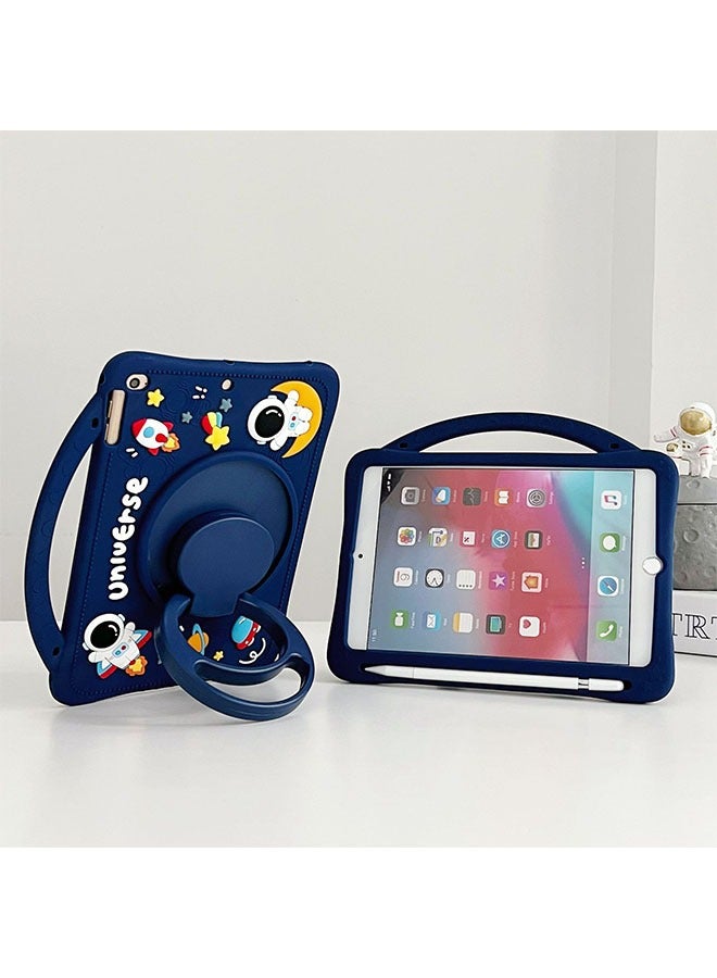 iPad 10th 10.9 Inch Kids Cute Protective Case Silicone Tablet Protective Case 360 Rotatable Cartoon Astronaut - Image 1