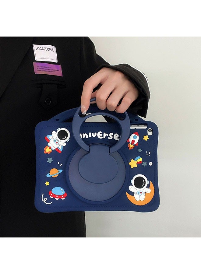 iPad 10th 10.9 Inch Kids Cute Protective Case Silicone Tablet Protective Case 360 Rotatable Cartoon Astronaut - Image 5