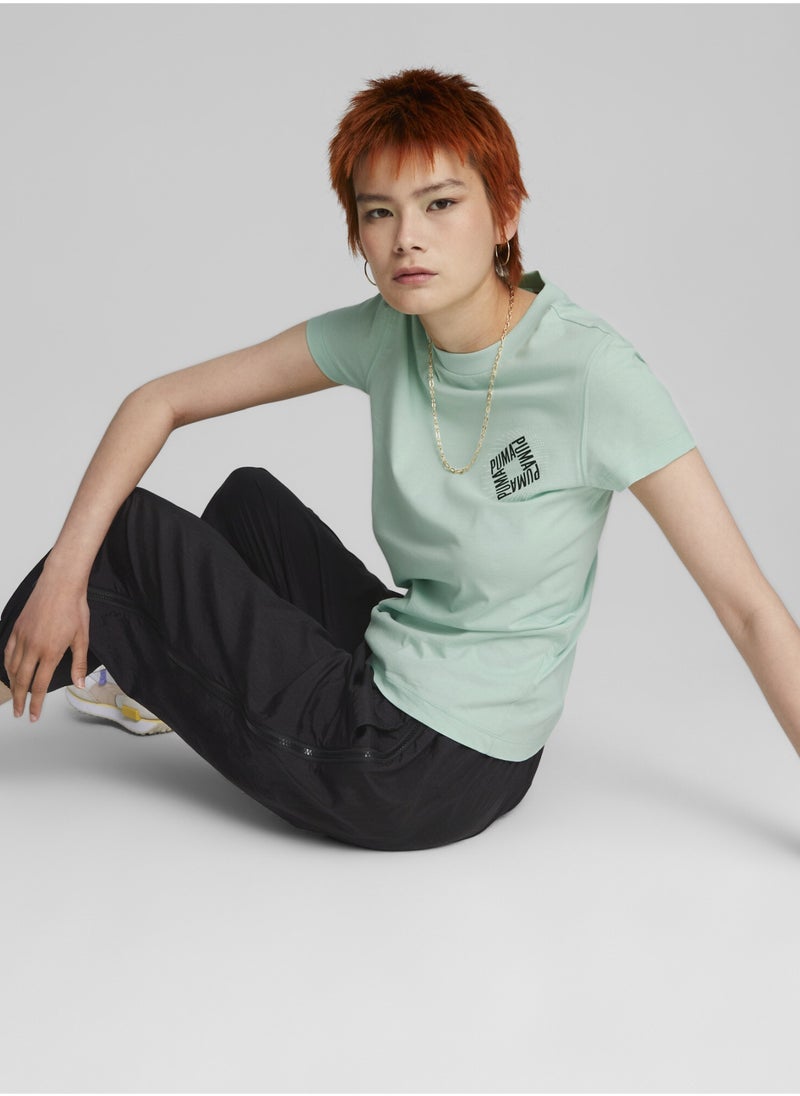 PUMA - SWxP Womens Graphic T-Shirt - Image 1