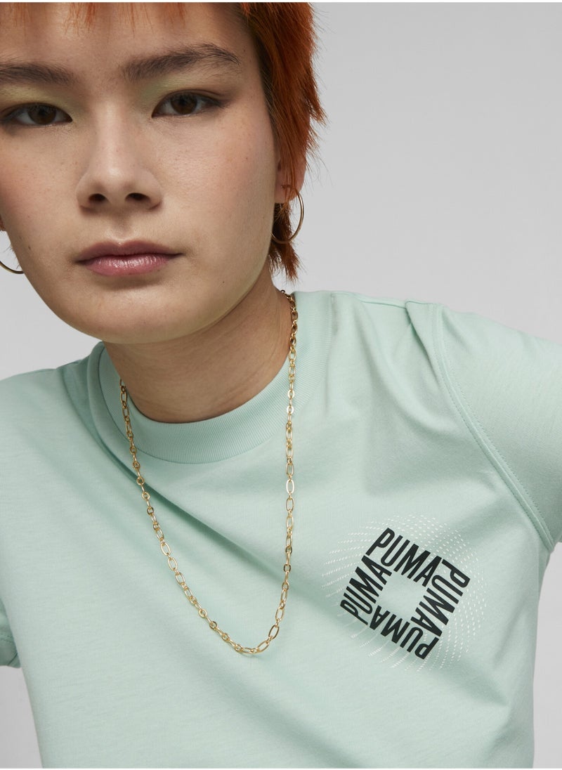 PUMA - SWxP Womens Graphic T-Shirt - Image 1