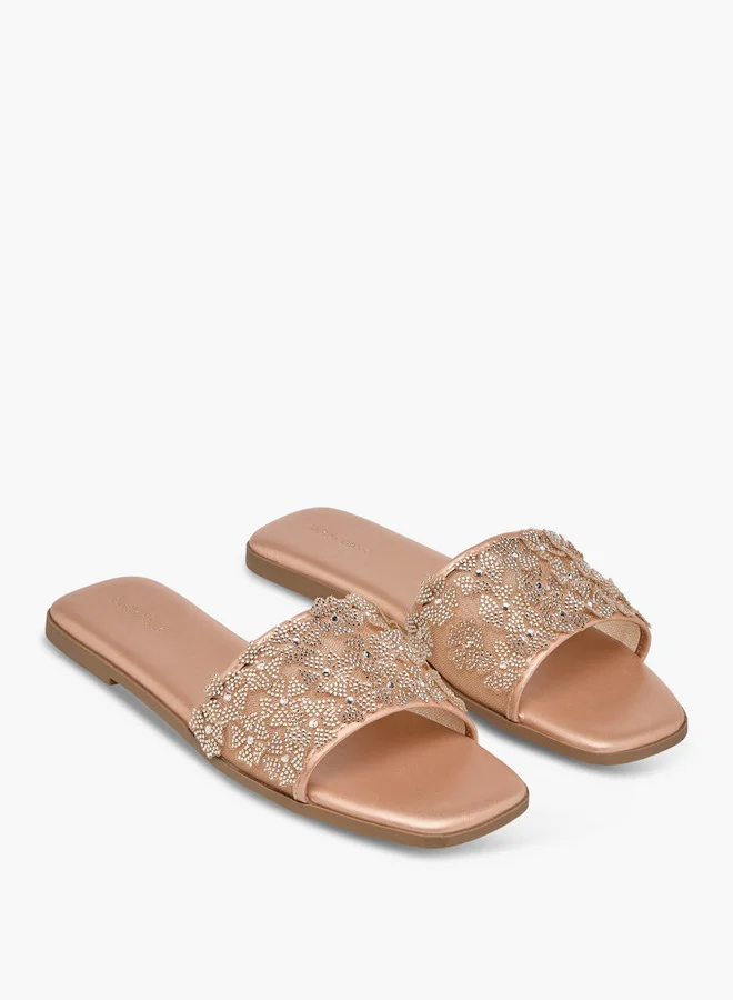 Flora Bella Women Embellished Slide Sandals