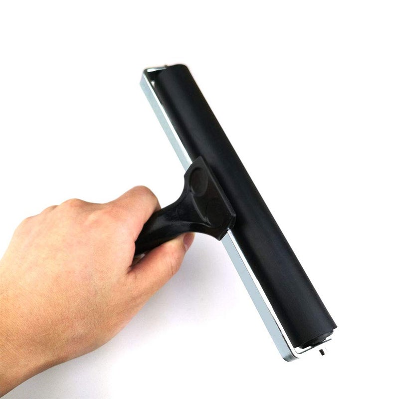 Hamineler 7.9'' Rubber Roller Glue Roller for Anti Skid Tape Construction Tools, Printmaking, Inking and Gluing Applications - Image 3
