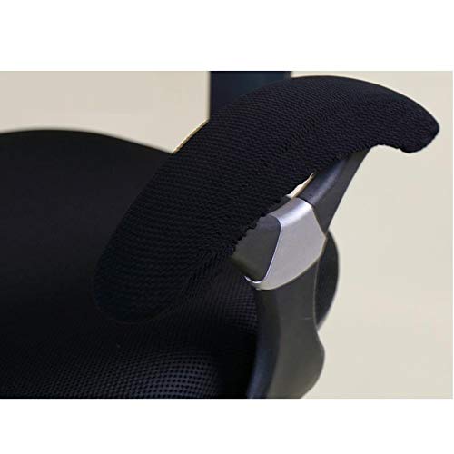 Isccdy Removable Washable Office Chair Armrest Slipcovers Covers Pads (Black) - Image 3
