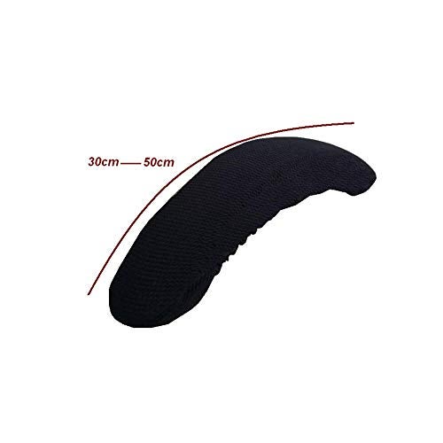 Isccdy Removable Washable Office Chair Armrest Slipcovers Covers Pads (Black) - Image 2