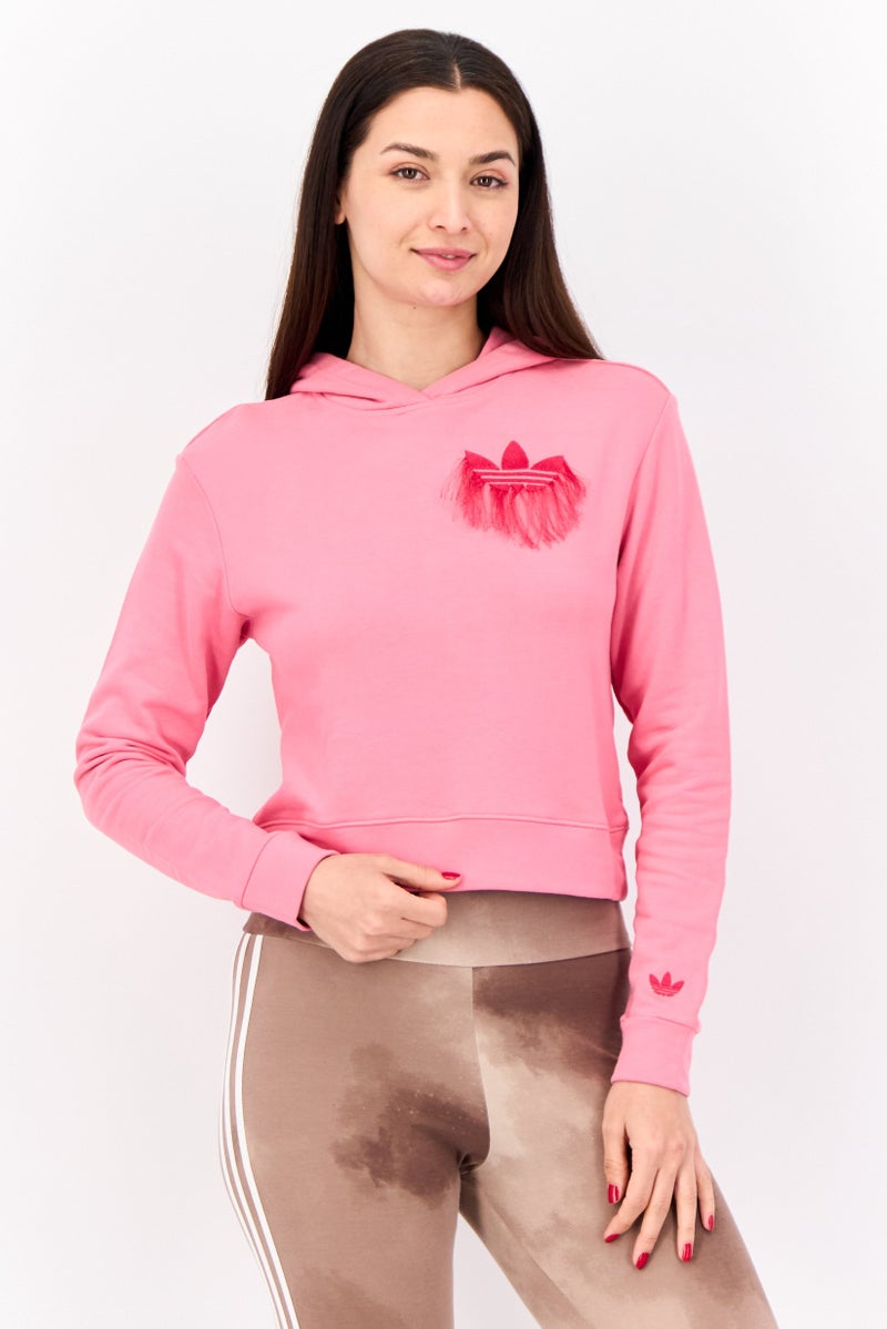adidas Originals Women Sportswear Fit Long Sleeves Training Hoodies, Pink - Image 1