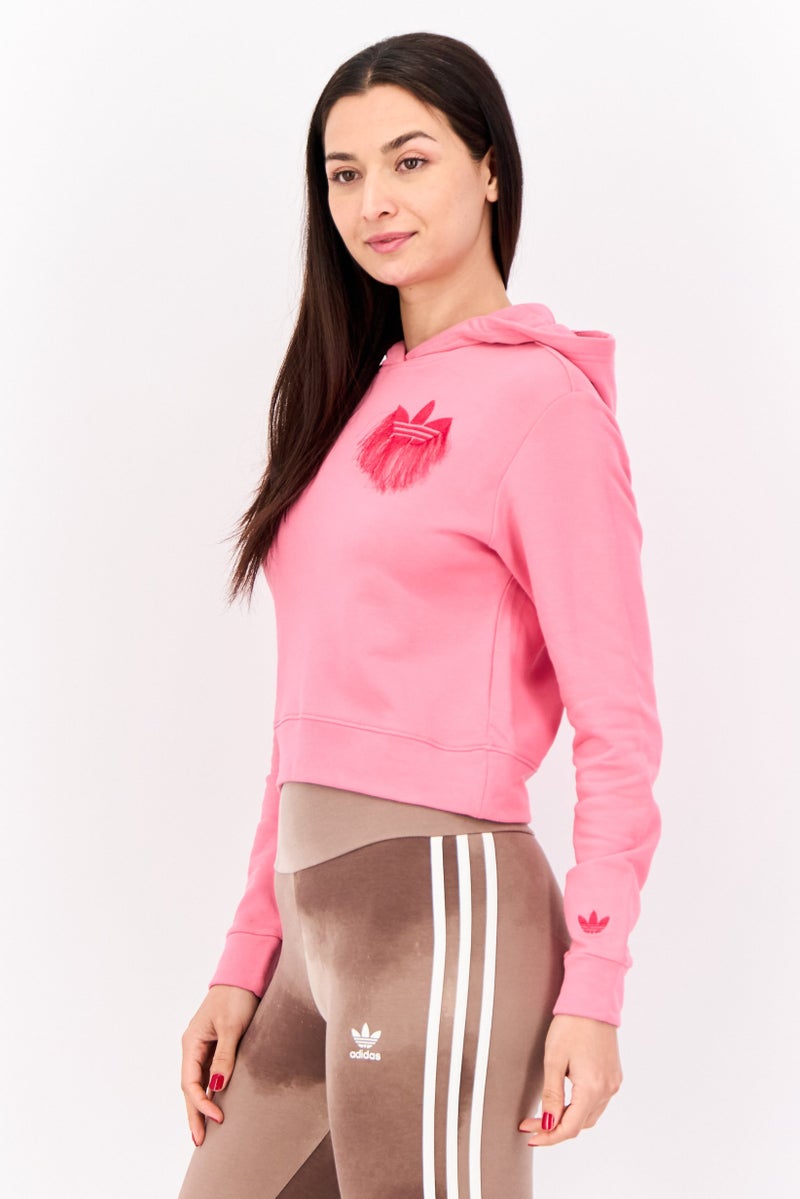 adidas Originals Women Sportswear Fit Long Sleeves Training Hoodies, Pink - Image 2