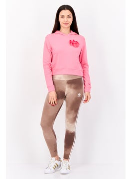 adidas Originals Women Sportswear Fit Long Sleeves Training Hoodies, Pink  - Image 4