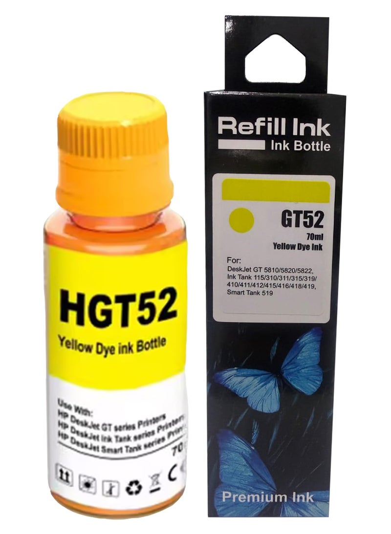 Refill GT52 GT53 series Refill Ink Compatible for HP GT Series 310 315 319 410 415 419 5810 5820 5821 1 Black Bottle in 135 ml and 3 Colour 70 ml Bottles. - Image 5