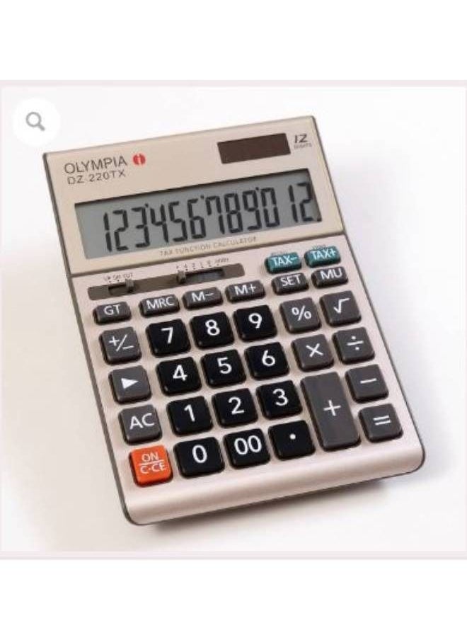 Olympia - DZ-220TX – 12 Digit Desktop Calculator – Tax Function - Image 1