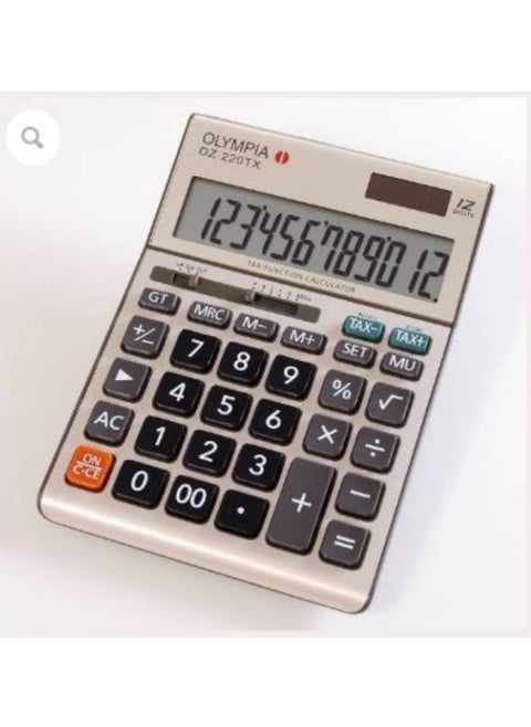 DZ-220TX – 12 Digit Desktop Calculator – Tax Function