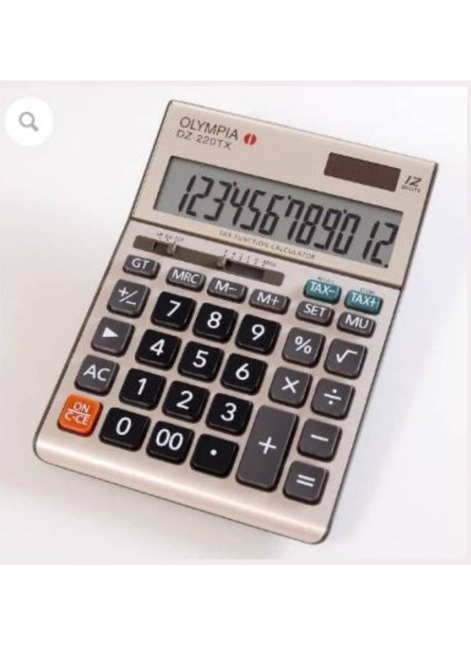 Olympia - DZ-220TX – 12 Digit Desktop Calculator – Tax Function - Image 1