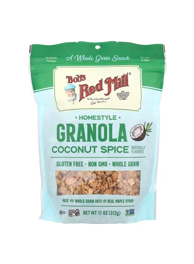 Bob's Red Mill, Homestyle Granola, Coconut Spice, 11 oz (312 g)