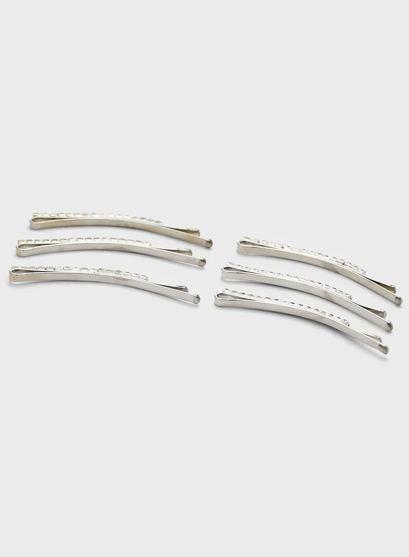 NEW LOOK Diamante Grips Headband Set