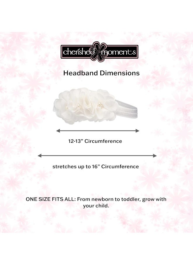 Cherished Moments Cherished Moments 'Petals Collection' Keepsake Headband for Christenings, Baptism and Baby Blessings  - Image 3
