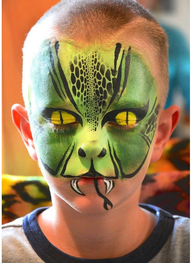 CCbeauty Ogre Green Face Paint Stick,Face Painting Kit,Professional Body Paint,Non Toxic SFX Makeup For Shrek Disgust Goblin Halloween Costume Cosplay,Full Coverage Painting Foundation + Makeup Sponge - Image 5