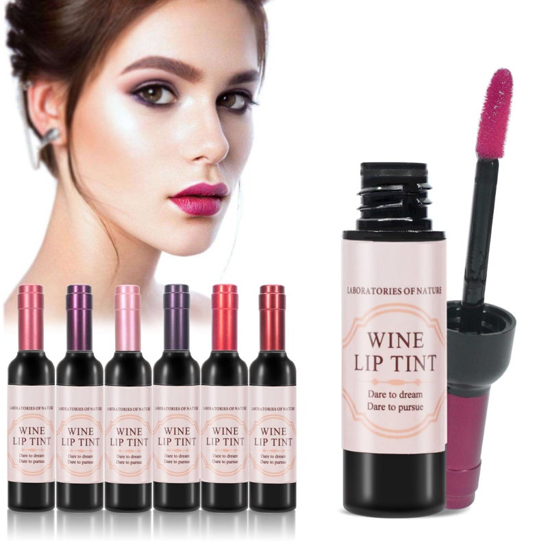Sefudun 6 Colors/Set Wine Lipstick Matte Long Lasting Waterproof Lip Tint Set Lip Gloss Lip Stain - Image 1