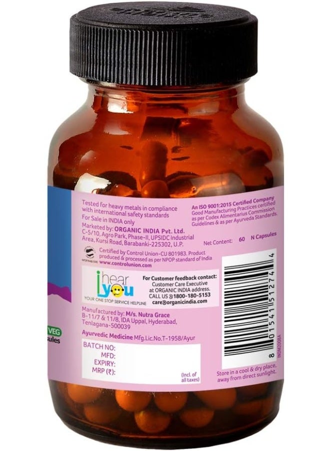Organic India زيت بذور الكتان العضوي من الهند 60 كبسولة - 51274 - Image 3