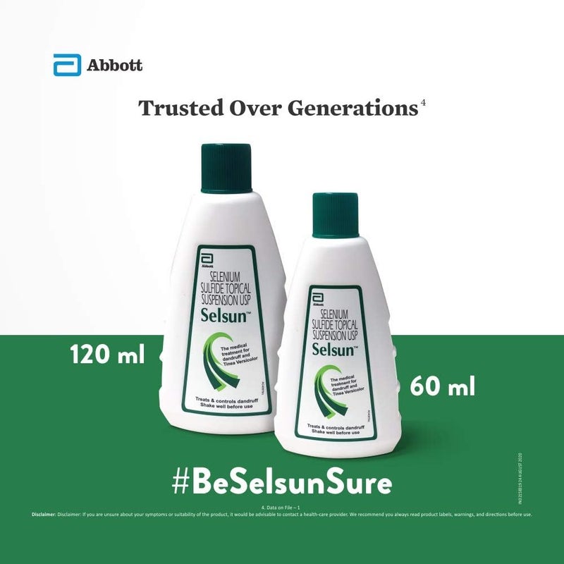 Selsun Suspension Anti Dandruff Shampoo 60 ml - Image 5