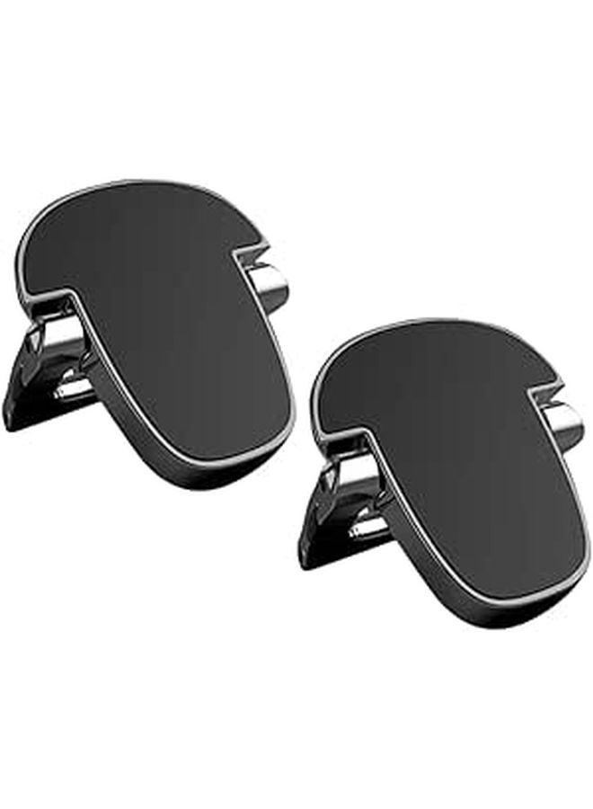 Foldable Aluminum Laptop Stand Portable 2 Pack with Cooling Ventilation for Office Travel Black - Image 1