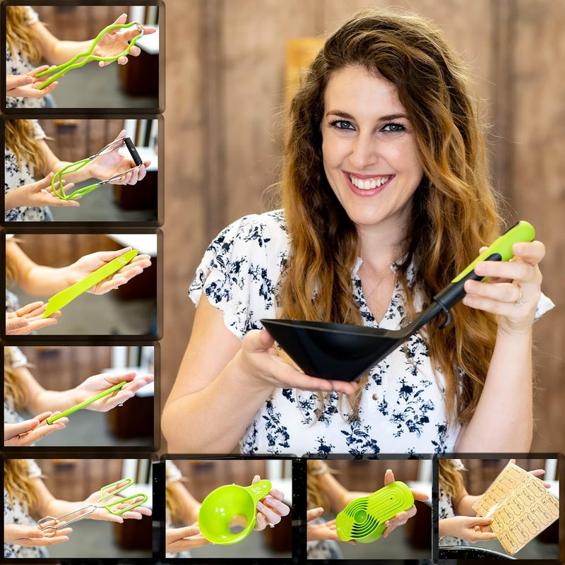 Supa Ant Canning Supplies - US Assembled Certified Food Grade Stainless Steel Canning Kit with XL Ladle, Wide Kitchen Funnel, Jar Lifter and Wrench, Bubble Popper/Measurer, Lid Lifter, Kitchen Tongs - Image 2