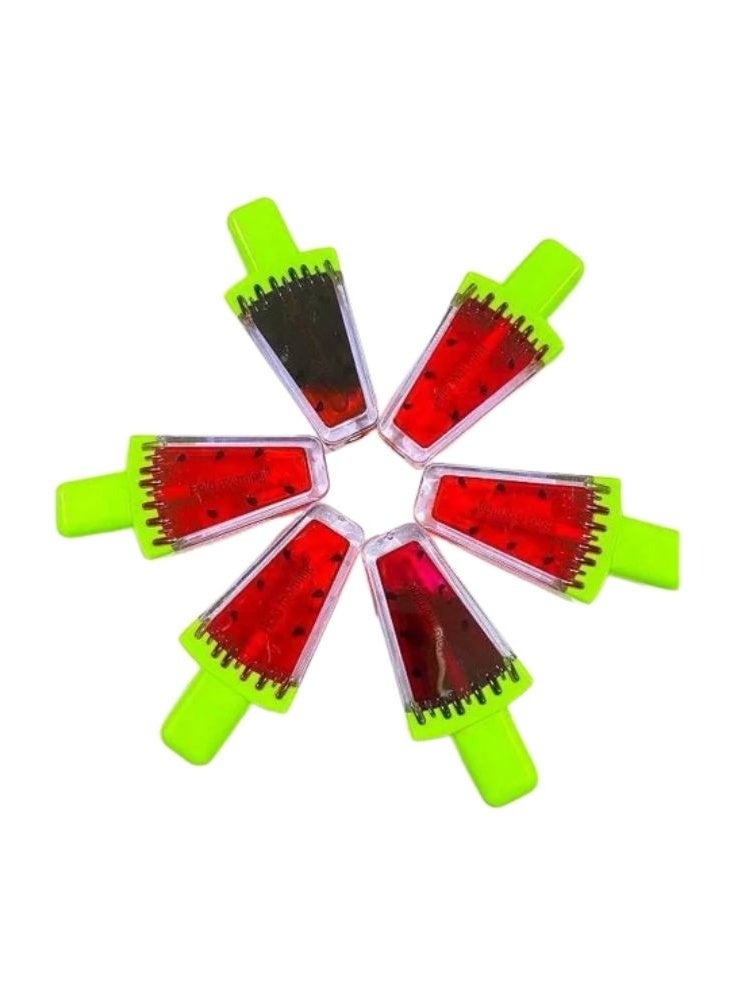 Colour Cute Watermelon Shaped Lip Gloss – Long Lasting Fruit Design Lip Tint - Image 3