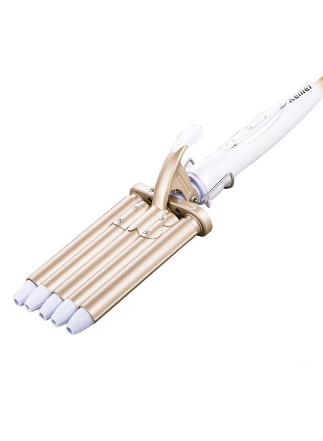 Generic 3 Barrel Curling Iron Hair Crimper, Professional Hair Curling Wand with Two Temperature Control,Fast Heating Portable Crimpers for Waving Hair  - Image 2
