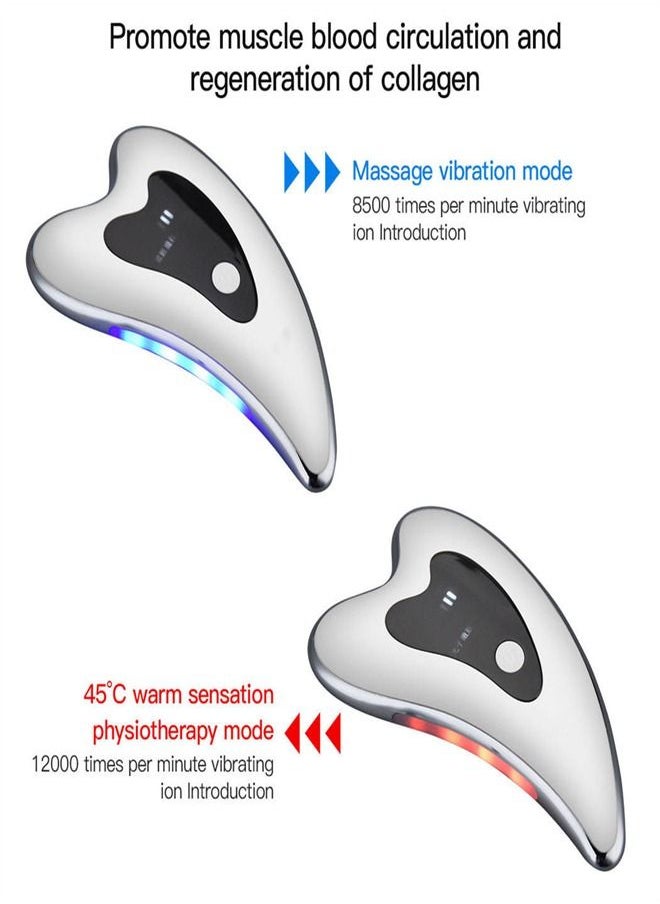 Generic - Electric facial massager, heating vibration beauty instrument slimming face massager - Image 1