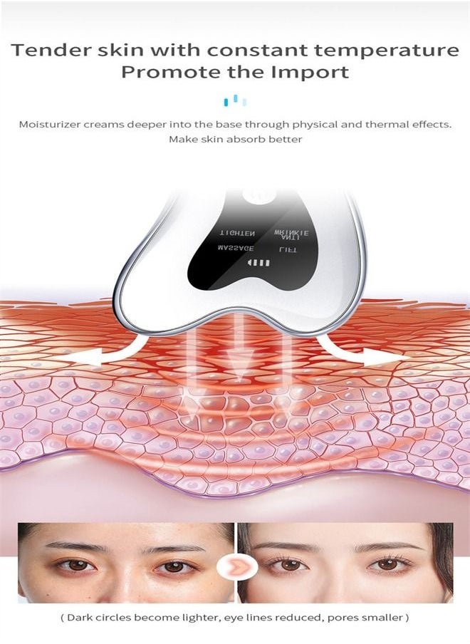 Generic - Electric facial massager, heating vibration beauty instrument slimming face massager - Image 1
