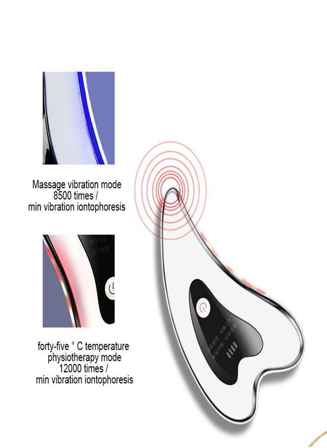 Generic - Electric facial massager, heating vibration beauty instrument slimming face massager - Image 1
