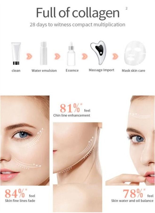 Generic - Electric facial massager, heating vibration beauty instrument slimming face massager - Image 1