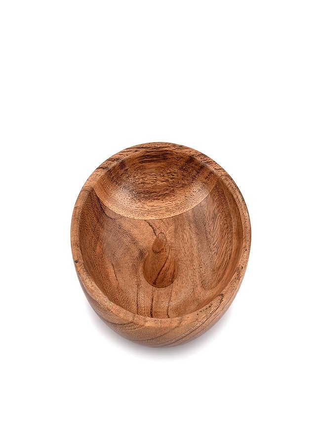 EDHAS Jewelry Trays Acacia Wood for Rings Earrings Bracelets Necklace Holder Organizer Elegant Presentation of Your Finest Pieces (4" x 4" x 1.5") - Image 1