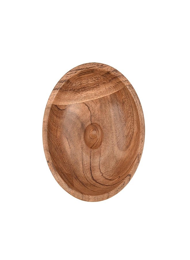 EDHAS Jewelry Trays Acacia Wood for Rings Earrings Bracelets Necklace Holder Organizer Elegant Presentation of Your Finest Pieces (4" x 4" x 1.5") - Image 3