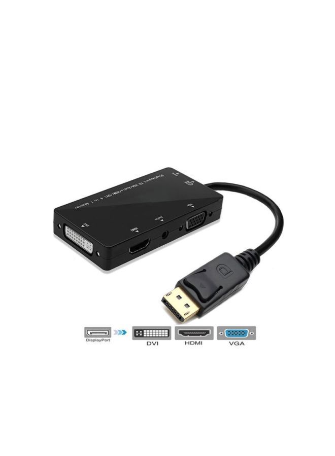 NIBEMINENT Large DisplayPort To HDMI/VGA/DVI Audio Synchronous Display Converter Black - Image 3