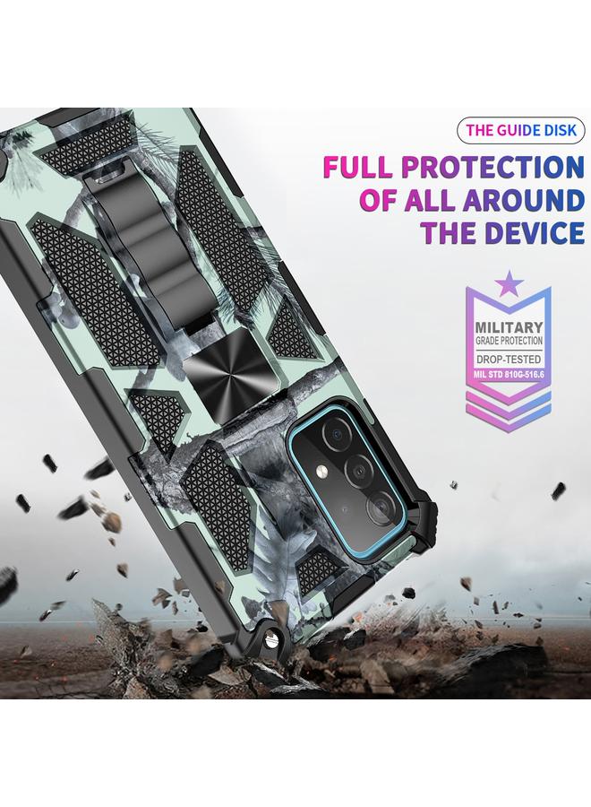 اس-توب جراب لهاتف Samsung Galaxy A71 5G، جراب واقٍ مغناطيسي مقاوم للصدمات مصنوع من مادة TPU + PC مع حامل - Image 5