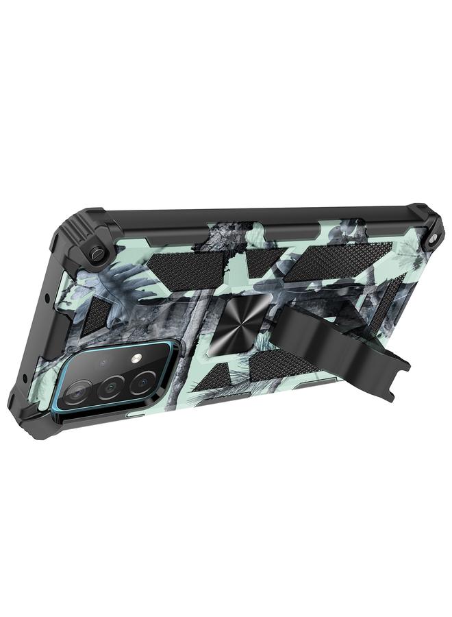 اس-توب جراب لهاتف Samsung Galaxy A71 5G، جراب واقٍ مغناطيسي مقاوم للصدمات مصنوع من مادة TPU + PC مع حامل - Image 2