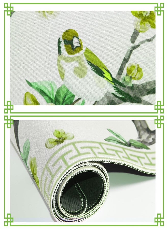 snaxuda Chinoiserie Mahjong Mat with Carrying Bag 31.5" x 31.5" Green Rubber Anti Slip and Noise Reduction Multi Purpose Game Table Cover for Card, Board Tile Games - Image 4