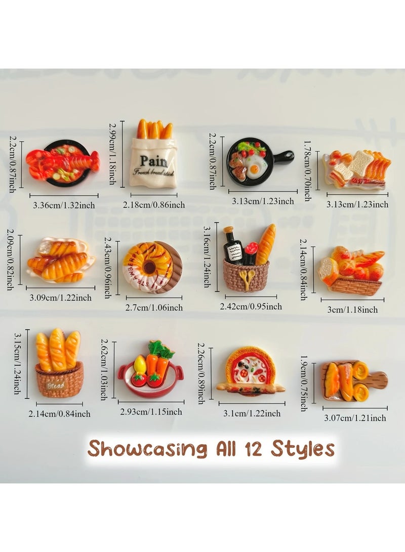Goolsky 12pcs Adorable & FunShaped Magnetic Fridge Magnets - Durable Decor for Kitchen, Office & More - Versatile Use on Fridge, Whiteboards - Perfect Home & Office Decoration, Ideal Gift - Image 2