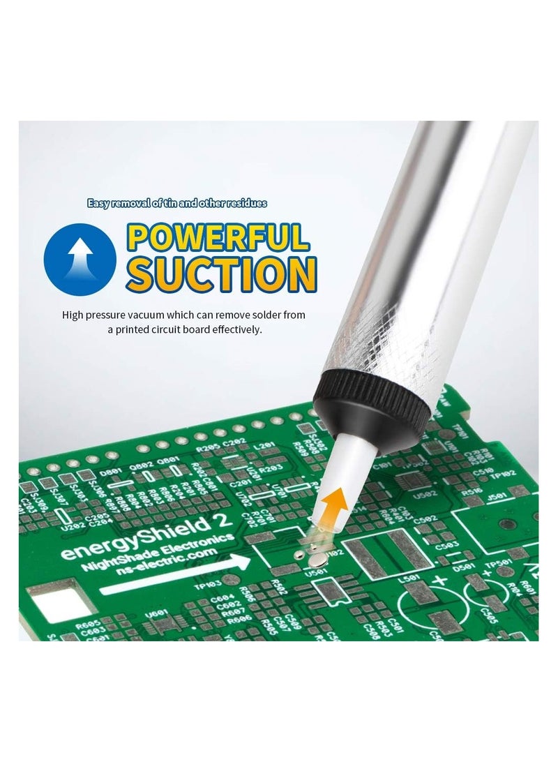 Solder Sucker Desoldering Pump,Electric Soldering Iron Auxiliary Tool Manual   Desoldering Suction Pump,Vacuum Pump Solder Removal Tool - Image 5