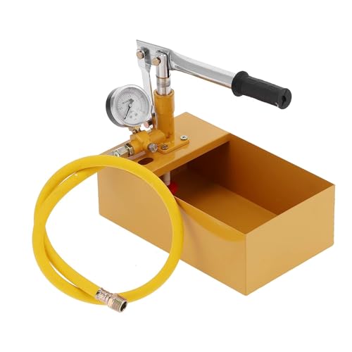 Hetkrishi Hydraulic Testing Pumps, Good Gas Tightness Universal Brass Clear Scale Manual Pressure Test Pump with Filter for Home - Image 2