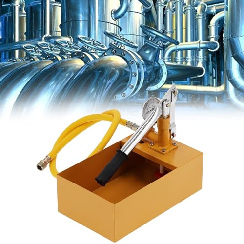 Hetkrishi Hydraulic Testing Pumps, Good Gas Tightness Universal Brass Clear Scale Manual Pressure Test Pump with Filter for Home - Image 5