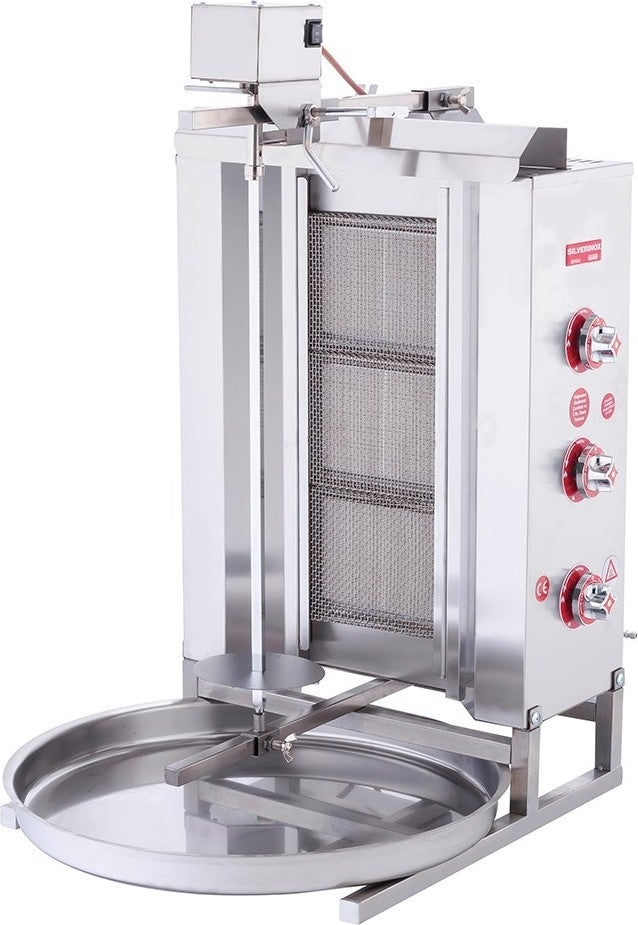 Işıkgaz Silverinox LPG Cylinder 3 Radian Top Engine Doner Grill  - Image 2