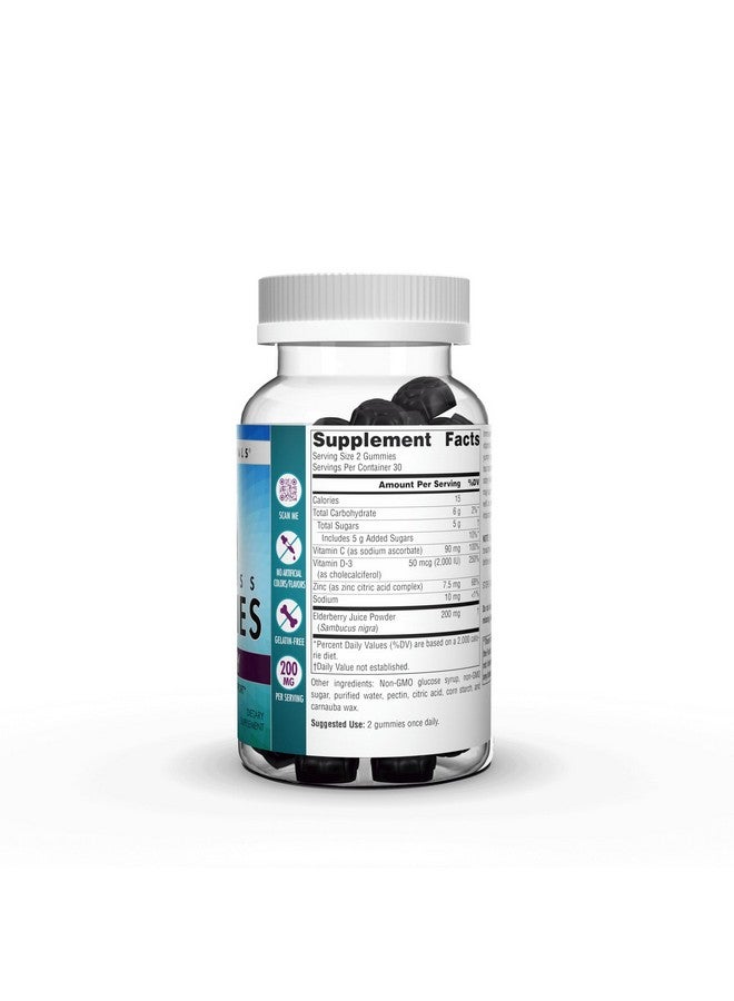 Source Naturals Wellness Elderberry Gummies, Promotes Immune Support*, 200 mg - Antioxidant Support - 60 Gummies - Image 2