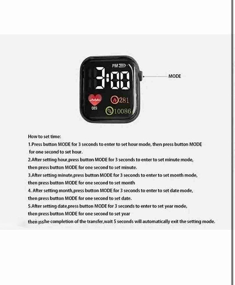 Acnos® Premium Yellow & Grey Luminous LED Display Fashionable Children's Digital Watches - Waterproof Sports Square Electronic LED Watch for Boys & Girls - Image 5