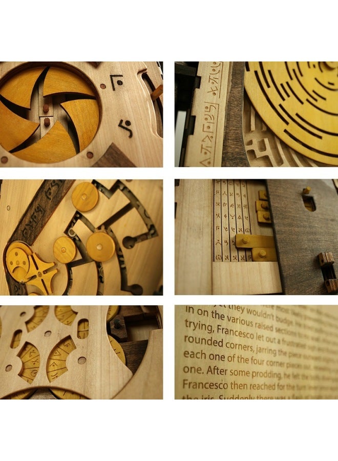 لغز كتاب شيفرة دافنشي لغز ساخن خصم على دفعة خشبية ثلاثية الأبعاد لغز عبر الحدود اللون: لغز خشبي بلمسة نهائية من الذرة - Image 5