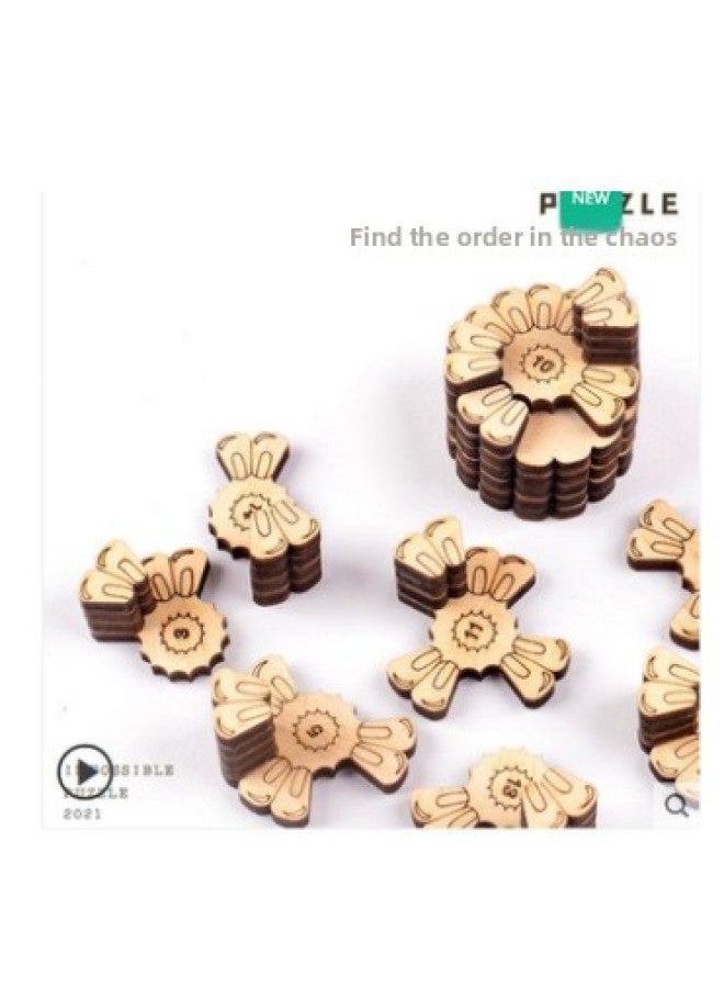 لغز كتاب شيفرة دافنشي لغز ساخن خصم على دفعة خشبية ثلاثية الأبعاد لغز عبر الحدود اللون: لغز خشبي بلمسة نهائية من الذرة - Image 1