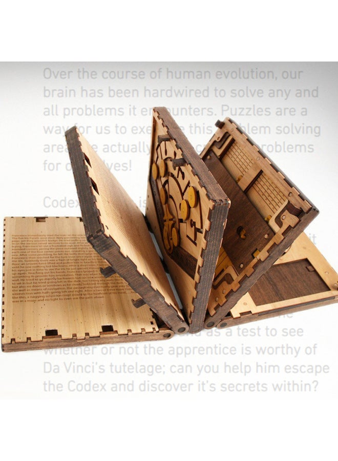لغز كتاب شيفرة دافنشي لغز ساخن خصم على دفعة خشبية ثلاثية الأبعاد لغز عبر الحدود اللون: لغز خشبي بلمسة نهائية من الذرة - Image 3