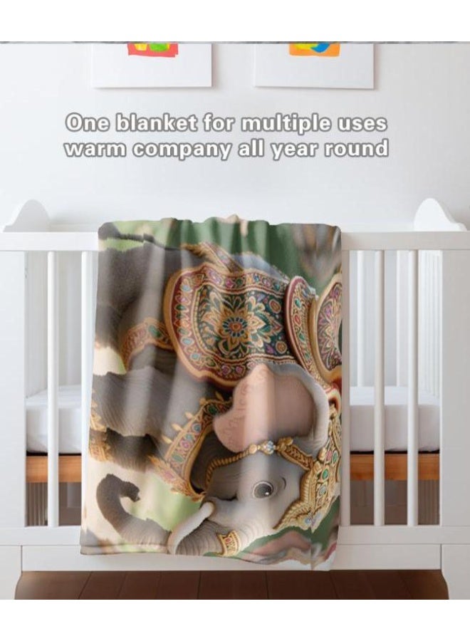 عام بطانية رقيقة من الفانيلا الكرتونية للأطفال أو الطلاب (دافئة ومريحة ومناسبة للنوم والألعاب) 100 سم * 150 سم - 772 - Image 5