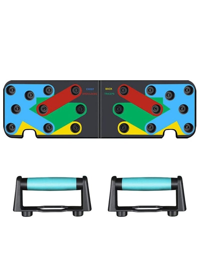 Generic Dubai Gallery Multifunction Push Up Rack Board (Light Blue)  - Image 1