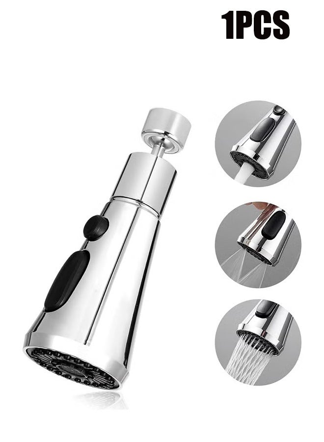 واي جيه رأس رش صنبور المطبخ بزاوية دوران 360 درجة ملحق رأس رش صنبور حوض المطبخ مع ملحق محول صنبور - Image 1